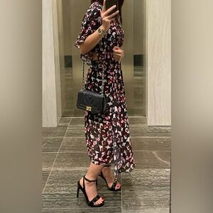 Roman black white pink red dress size 38